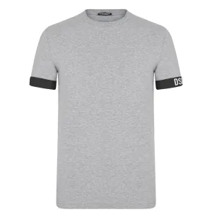 Dsquared2 Men's Cuff Logo T-shirt Grey M