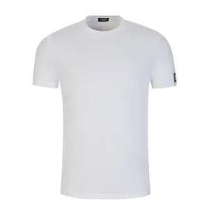 Dsquared2 Men's Cuff Logo T-shirt White XXL