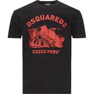 Dsquared2 Mens Cuzco Peru T-shirt Black M