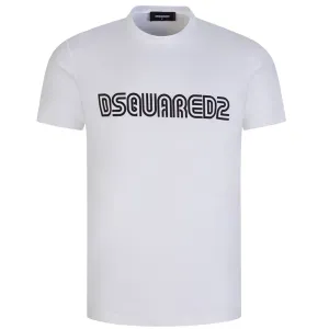 Dsquared2 Mens D2 Outline Cool T-shirt White L