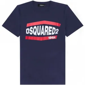 Dsquared2 Men's Graphic Logo Print T-shirt Blue XL