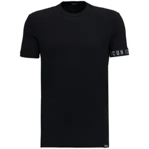 Dsquared2 Men's Icon Underwear Logo Trim T-shirt Black L