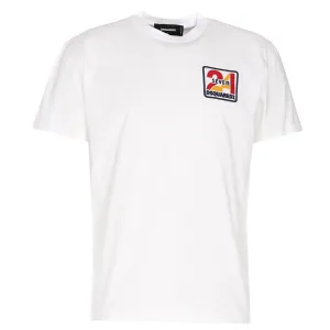 Dsquared2 Mens Logo Patch T-shirt White M
