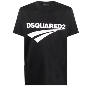 Dsquared2 Men's Logo Print Cotton T-shirt Black M
