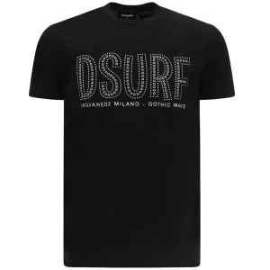 Dsquared2 Mens Logo Print T-shirt Black L #983924