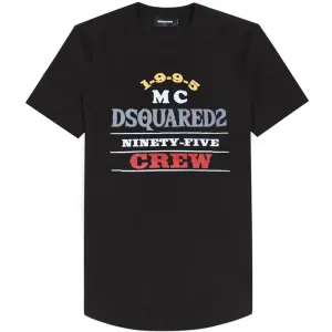 Dsquared2 Men's MC Crew Graphic Print T-shirt Black XL