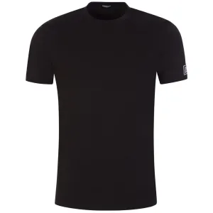 Dsquared2 Men's Sleeve Logo Patch T-shirt Black M