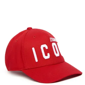 Dsquared2 Kids Logo Embroidered Cap Red II