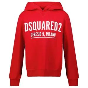 Dsquared2 Boys Logo Hoodie Red 12Y
