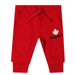 Dsquared2 Baby Boys Logo Print Track Pants Red 12M