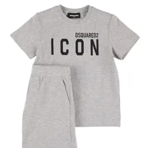Dsquared2 Baby Boys T-shirt And Shorts Set Grey 12M