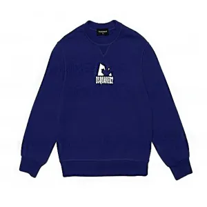 Dsquared2 Boys Logo Sweater Blue 6Y