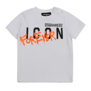 Dsquared2 Baby Boy Icon Forever T-shirt White 24M