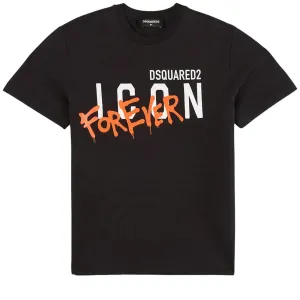 Dsquared2 Baby Boys Icon Forever T-shirt Black 3M
