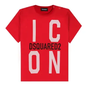 Dsquared2 Baby Boys Icon T-shirt Red 24M