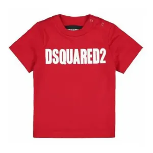 Dsquared2 Baby Boys Logo Print Cotton T-shirt Red 3M