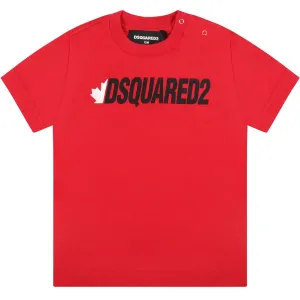 Dsquared2 Baby Boys Logo T-shirt Red 18M
