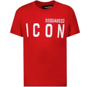 Dsquared2 Baby Boys Red Logo Crew-neck T-shirt 24M