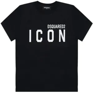 Dsquared2 - Boys Black Logo-print Cotton T-shirt 6Y