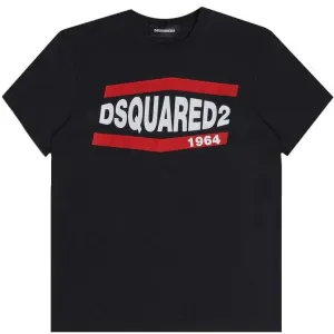 Dsquared2 Boys Cotton T-shirt Black 8Y #3619