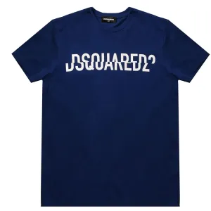 Dsquared2 Boys Cotton T-shirt Blue 12Y #3644