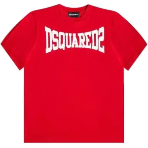 Dsquared2 Boys Cotton T-shirt Red 4Y