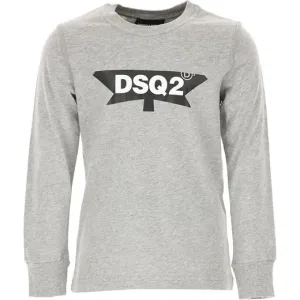 Dsquared2 Boys Dsq2 Logo T-shirt Grey 8Y