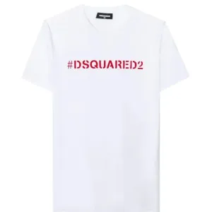 Dsquared2 Boys Hashtag T-shirt White 6Y