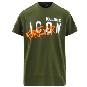 Dsquared2 Boys Icon T-shirt Green 12Y #3843