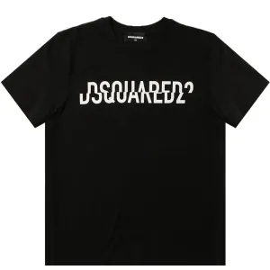 Dsquared2 - Boys Jersey Logo T-shirt Black 10Y