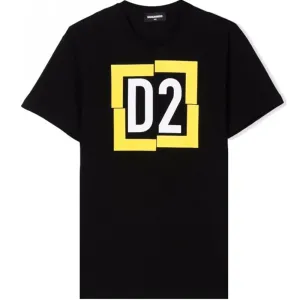Dsquared2 Boys Logo T-shirt Black 12Y #4179