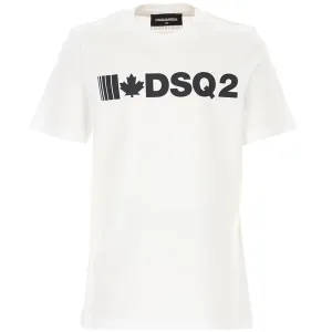 Dsquared2 Boys Logo T-shirt White 4Y #4204