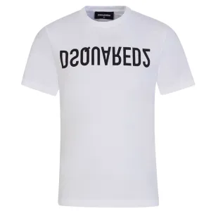 Dsquared2 Boys Logo T-shirt White 6Y #4212