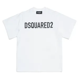 Dsquared2 Boys Slouch Fit T-shirt White 16Y