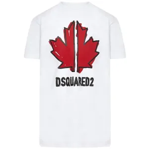 Dsquared2 Kids Cotton T-shirt White 12Y