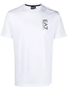 White T-shirts EA7