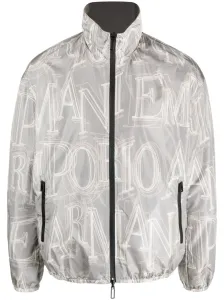 EMPORIO ARMANI - Allover Logo Nylon Blouson Jacket #951156