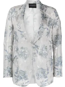 EMPORIO ARMANI - Printed Single-breasted Blazer Jacket #939061
