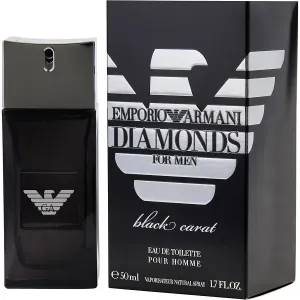 Emporio Armani - Diamonds Black Carat : Eau De Toilette Spray 1.7 Oz / 50 ml