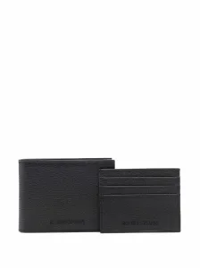 EMPORIO ARMANI - Leather Wallet And Credit Card Case