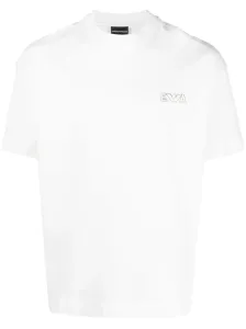 White T-shirts Emporio Armani