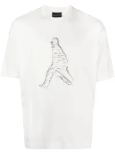 White T-shirts Emporio Armani