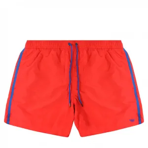 Emporio Armani Men's Logo Swim Shorts Red XL