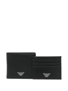 EMPORIO ARMANI - Leather Wallet And Card Case Set