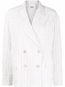 ERIKA CAVALLINI - Cotton Blend Double Breasted Jacket #821096