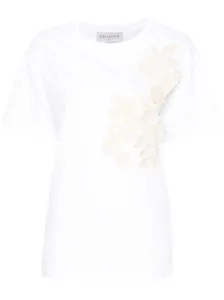 ERMANNO - Embroidered Cotton T-shirt #1277879