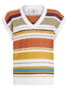ETRO - Striped Knitted Sleeveless Jumper #60227