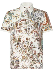 ETRO - Printed Cotton Polo Shirt #1289574