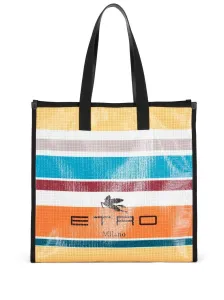 ETRO - Nylon Striped Tote Bag #1138194