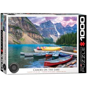 Canoes On The Lake 1000 Piece Puzzle